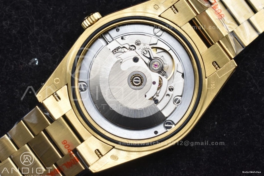 A2836 DayDate Tungsten Bracelet GMF Original 701 V RG President On Steel 904L Black Markers Weighted 40 with Dial Crystal 1220